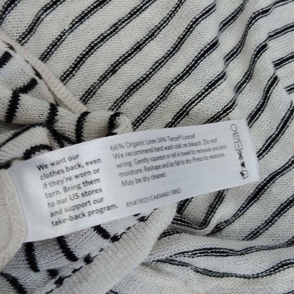 Eileen Fisher Linen Blend Striped Top - Picture 9 of 9